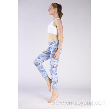 Women's Elastic Printed Leggings